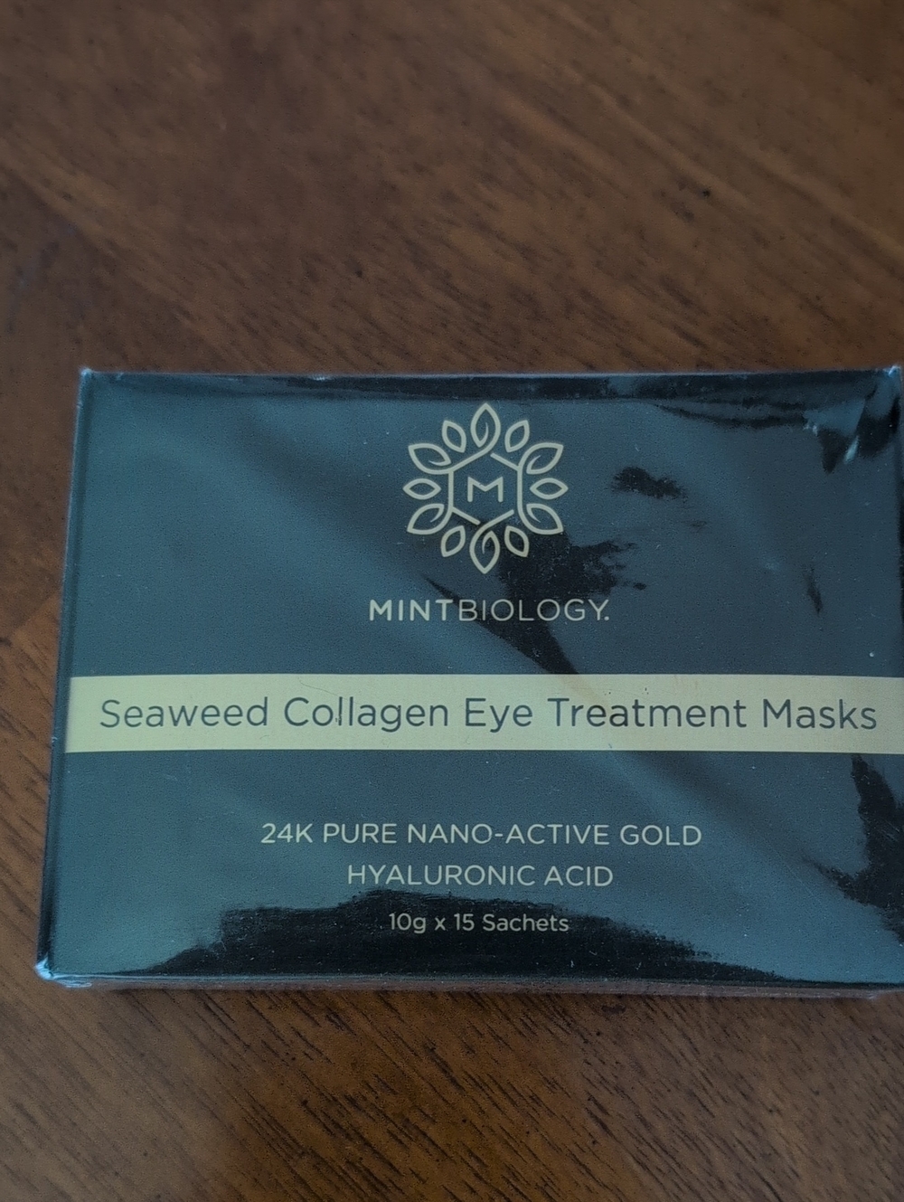 MintBiology Seaweed Collagen Eye Treatment Masks — Gold